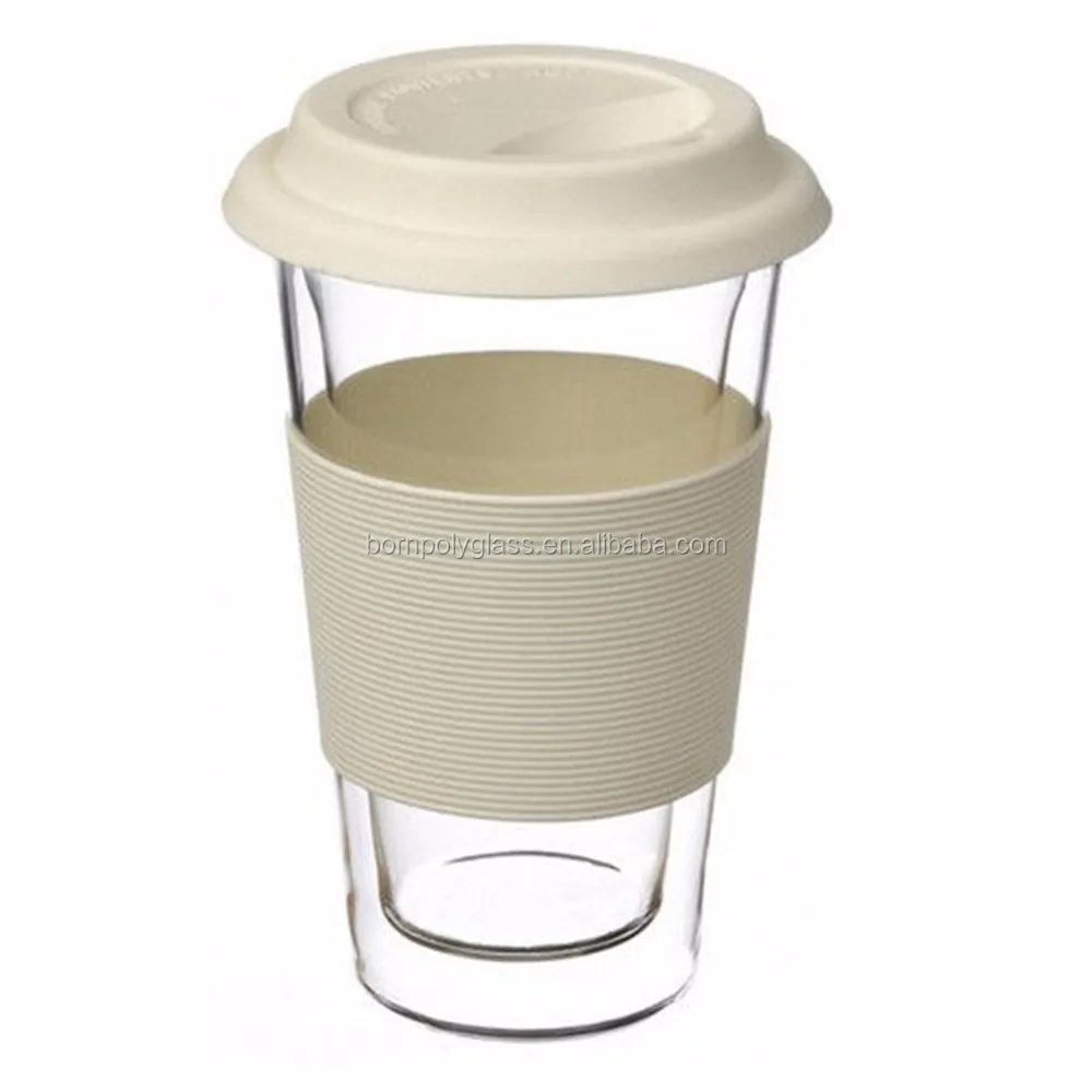 Promotion High Quality Borosilicate Reusable Glass Coffee Insulated