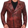 Leather Motorbike jacket with Genuine Leather along with an internal viscose lining (Zuu-01)