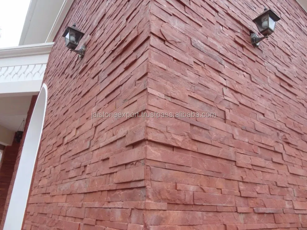 Ledge Wall Culture Stacked Red Stone Wall Cladding Panel And Stone Tiles Buy Ledge Stone Outdoor Stone Wall Tile Exterior Wall Stone Tile Product On