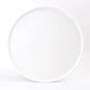 Super White Big Size Large Ceramic Porcelain Dessert Salad Pizza Plates Dishes For Hotel And Restaurant