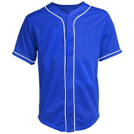 plain blue baseball jersey