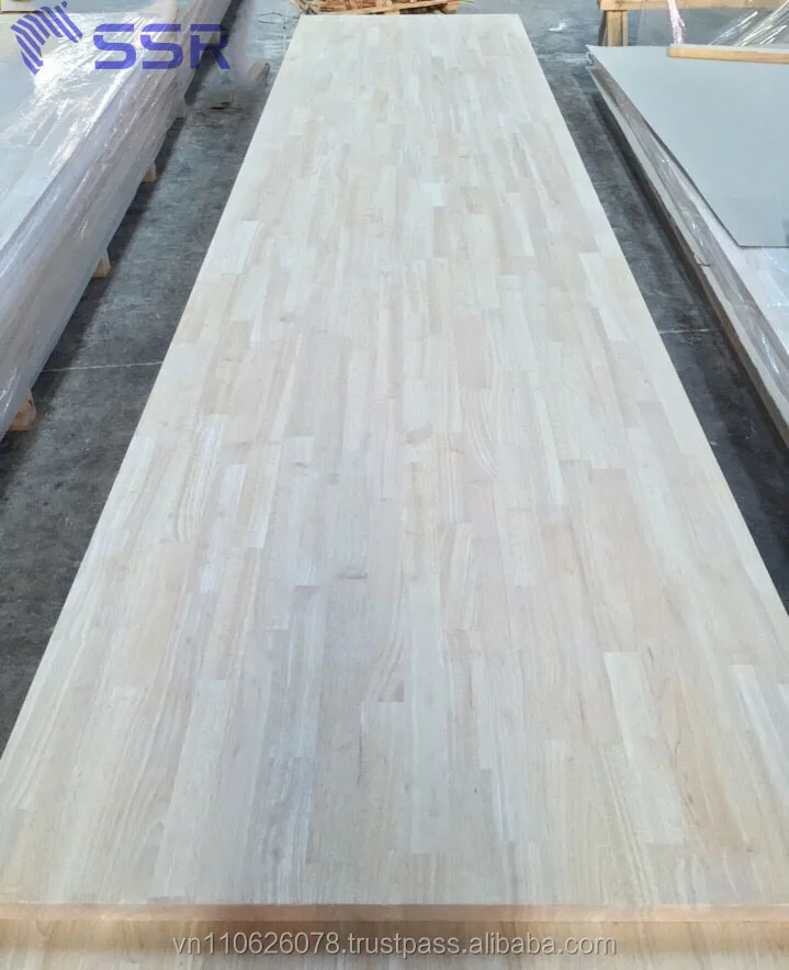 Rubber Wood Finger Joined Board For Countertop Worktop Benchtop