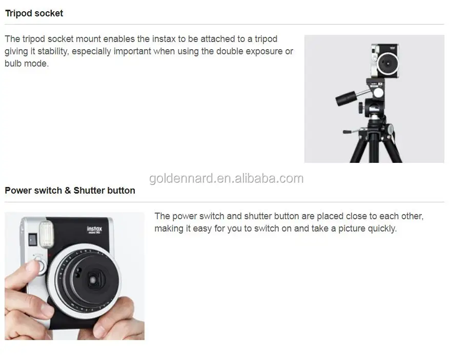 Fujifilm Instax mini 90 Instant Camera NEO CLASSIC Brown/Black