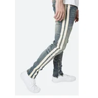 

DiZNEW FABRICS CUSTOM WHITE SKINNY TRACK PANT JEANS FOR MEN