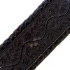 Black Braid/Lace with Leaves Pattern