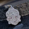 Natural Ruby And Blue Sapphire Gemstone 925 Silver Pave Diamond Buddha Pendant Jewelry