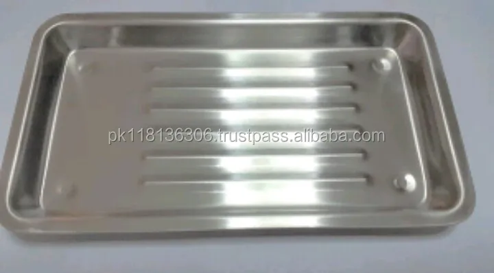 Nursing Tray  Stainless Steel Instruments Box With Lid Cover Sizes 