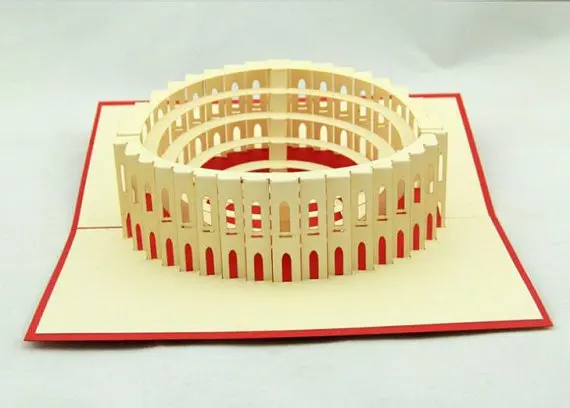 イタリアローマコロッセオ誕生日バレンタイン父の日母の日イースター結婚披露宴の会議グリーティングカード3dポップアップカード Buy Flamigoグリーティングカード グリーティングカードサウンドモジュール オーディオグリーティングカード Product On Alibaba Com