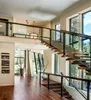 stainless steel railing price per meter with tempered glass top handrail