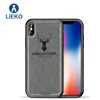 Deer Tpu Cloth Grain Hard Back Cover Phone Case for iPhone 11 XS MAX