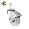 CCE Caster 2 Inch PVC Furniture Leg Rollers Desk Chair Wheels