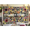 Indian Handmade Suzani embroidered bed sheet, suzani bed cover, suzani bedspread, floral quilt, bohemian decor, ethnic Table Mat