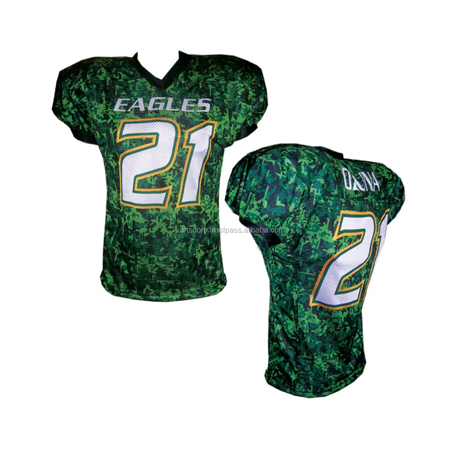 Embroidered Name Number Front Back American Football Jerseys Buy