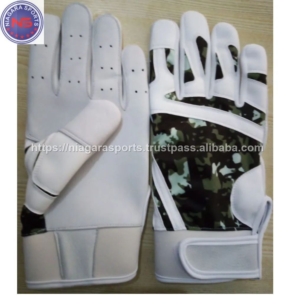 Customized Summer Baseball Batting Gloves Camo Print Softball Batting Gloves Professional