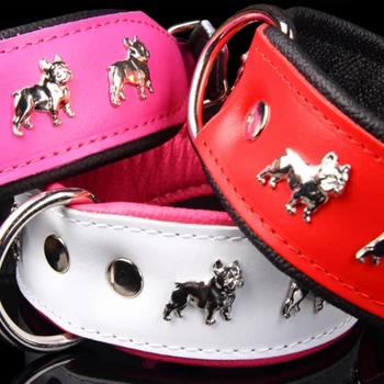 leather bulldog collar