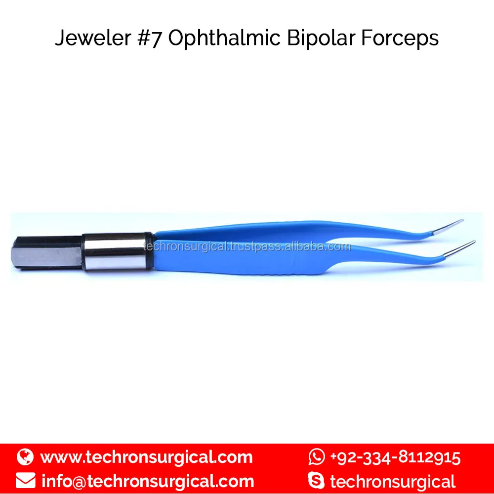 Mcpherson Angled Ophthalmic European Electrosurgical Bipolar Forceps