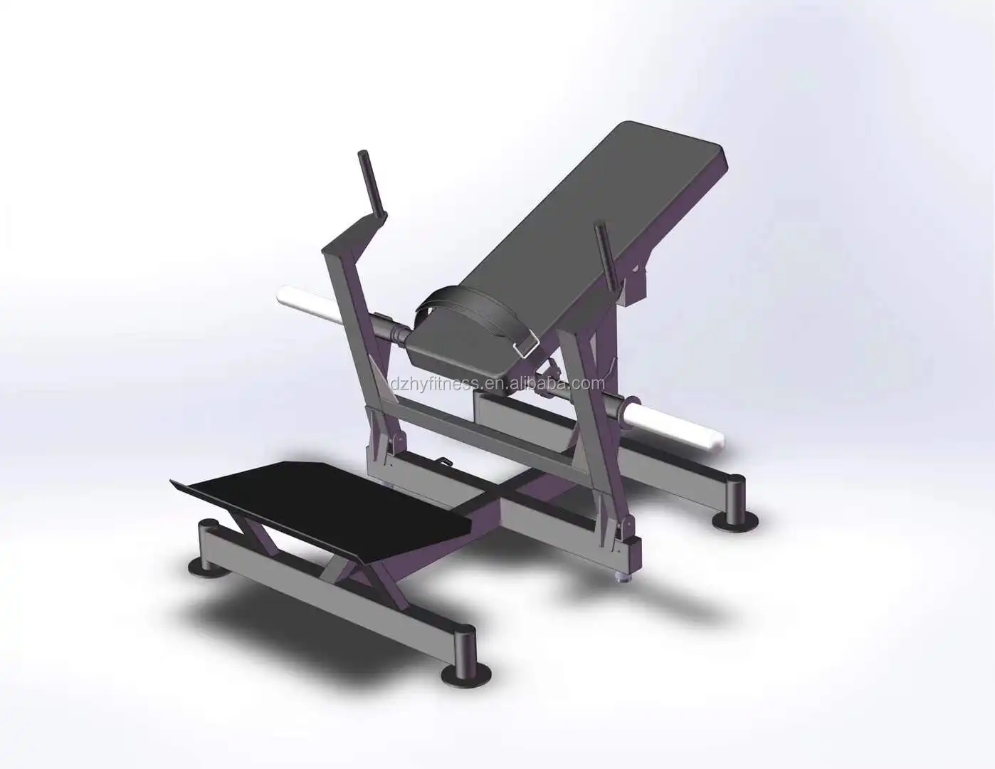 Commercial Fitness Plate Loaded Hip Thrust Machine/hip Thruster/glute