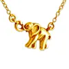 Marching Elephant Animal Symbol of Good Fortune Charm Pendant Jump Ring Necklace