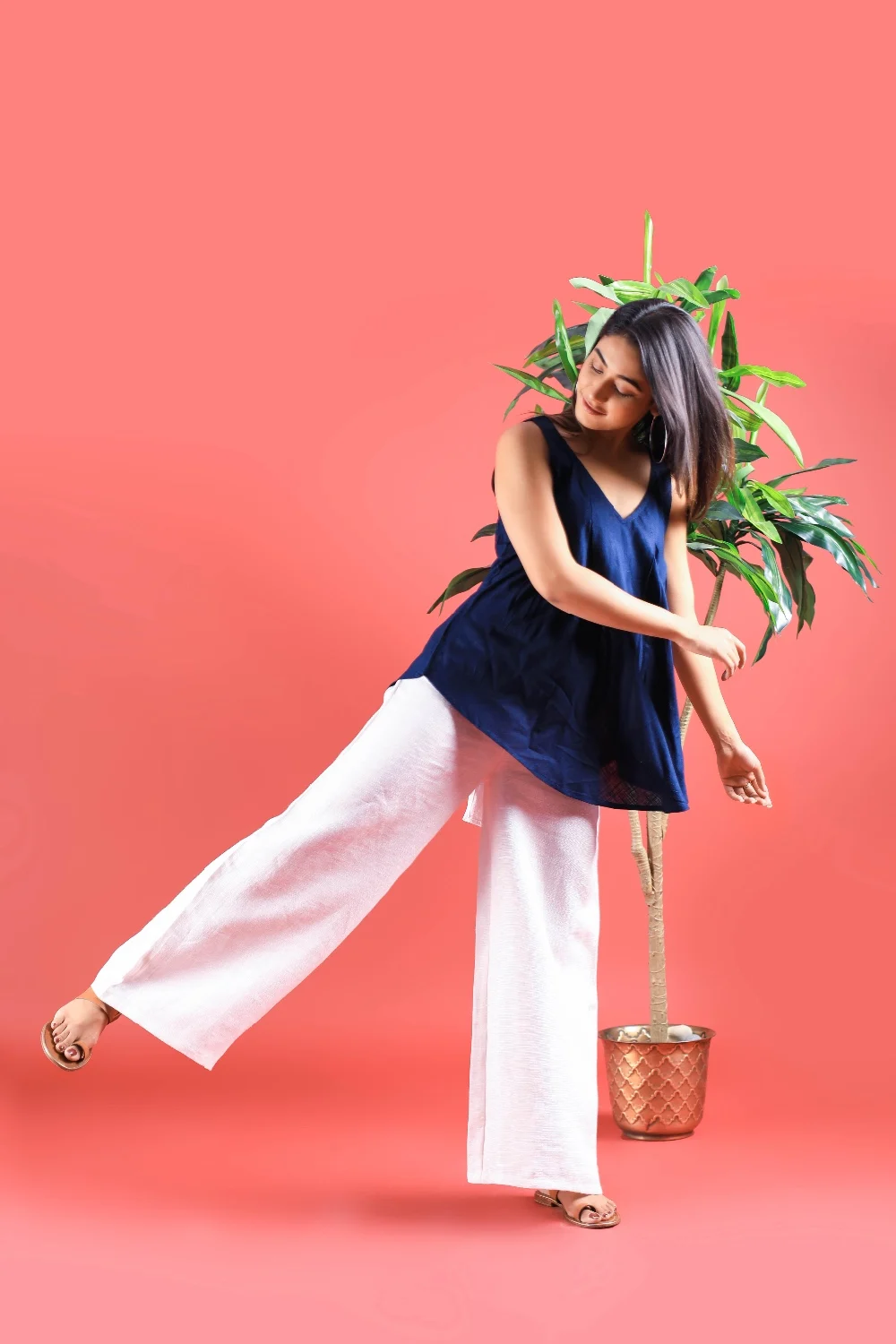 party wear sleeveless tops