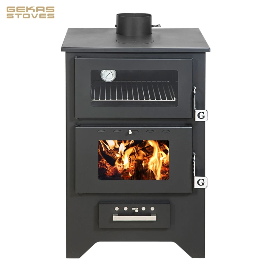
14,8 kW European Quality Wood Burning Stove with Oven | 80% Efficiency (Gekas Stoves - MG 450) 