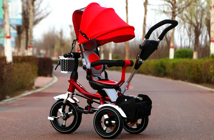 Chine 3 Roues Velo Bebe Poussette Avec Lumiere Et Musique Facile A Plier Securite Enfants Velo Bebe Tricycle 3 En 1 Buy Velo Bebe Trois Roues Poussette Bebe Avec Grandes Roues Tricycle Bebe