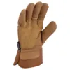 Split Cowhide Double Leather Palm Work Gloves Short Cuff