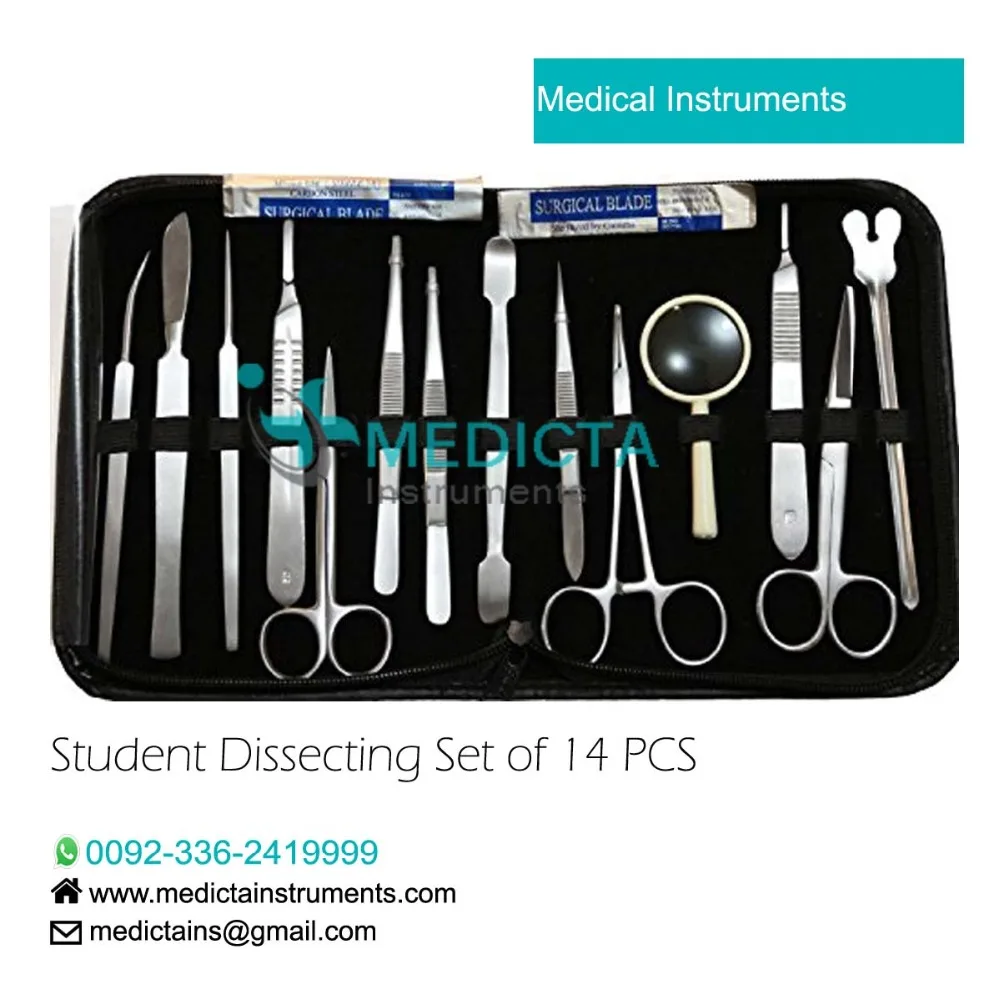 Biology Lab Anatomy Medical Student Dissecting Set / Students