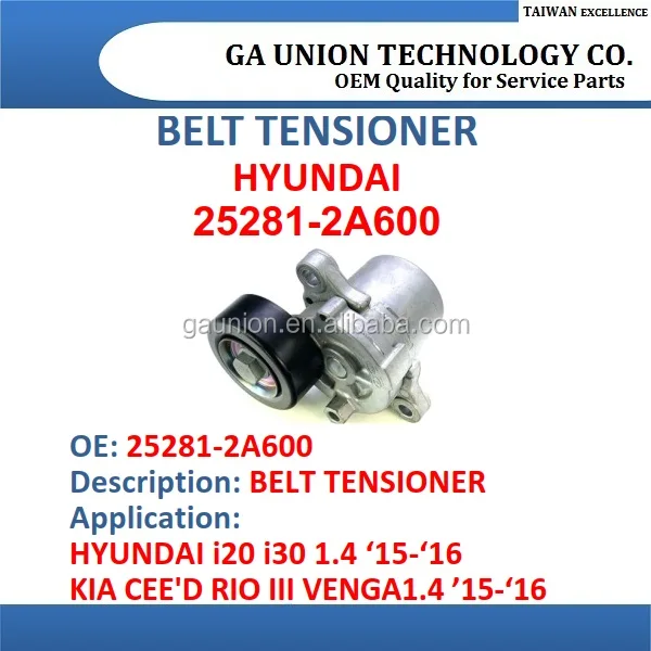Automatic Belt Tensioner 252812a600 For Hyundai I20 I30 1.4,Kia Cee'd