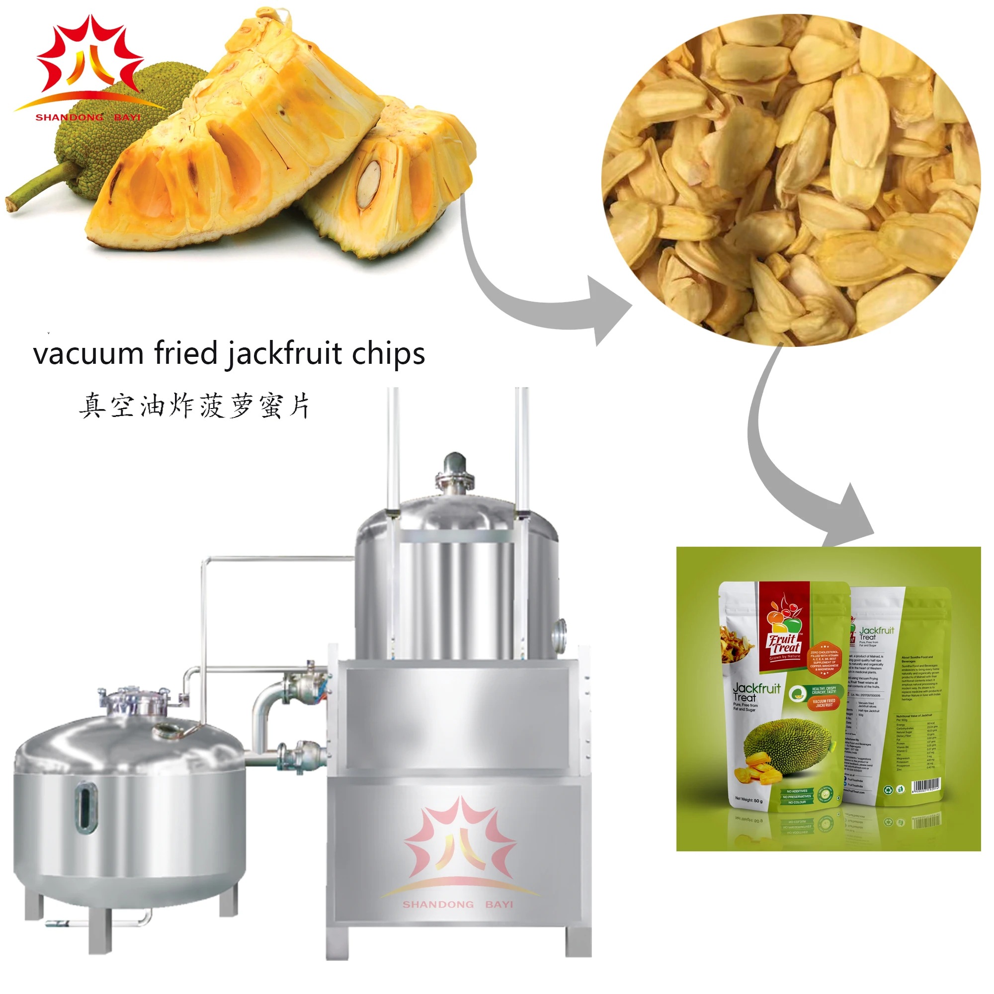 Vacuum frying of breaded shrimps fryer vacuum fried shrimp fryer