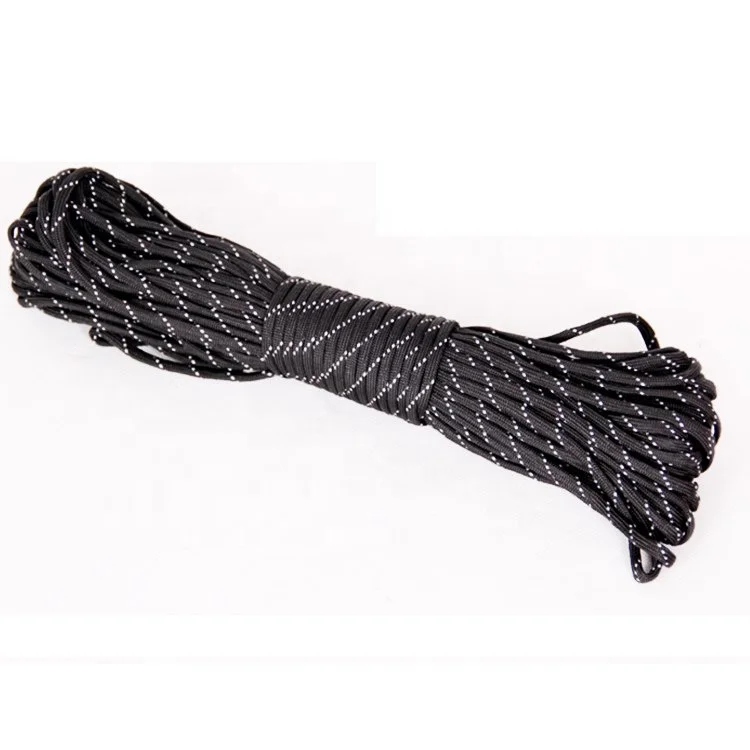 

Commercial Grade 550lb Type iii Multi Colored Nylon Cord Luminous Reflective Rope Parachute Cord Glow