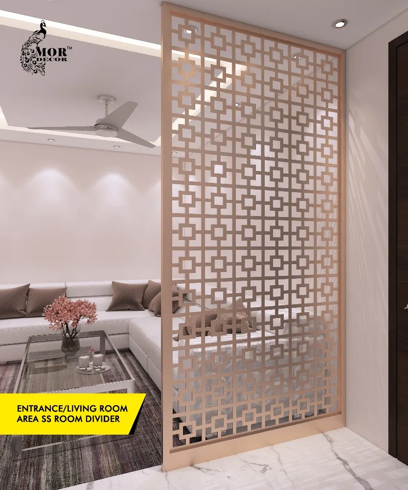 Decorative Stainless Steel Room Parion Divider Screen For Stainless Steel Room Parion