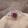 925 sterling silver boho ruby gemstone ring jewelry wholesale Indian silver ring