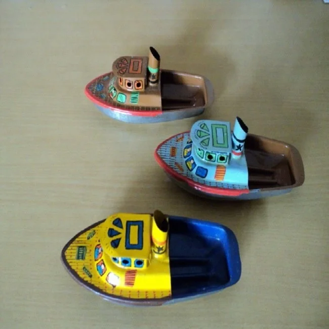 miniature toy boats