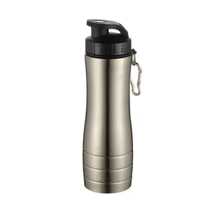 Image of Good quality 800ml anti-shock metal stainless steel water bottle for sports