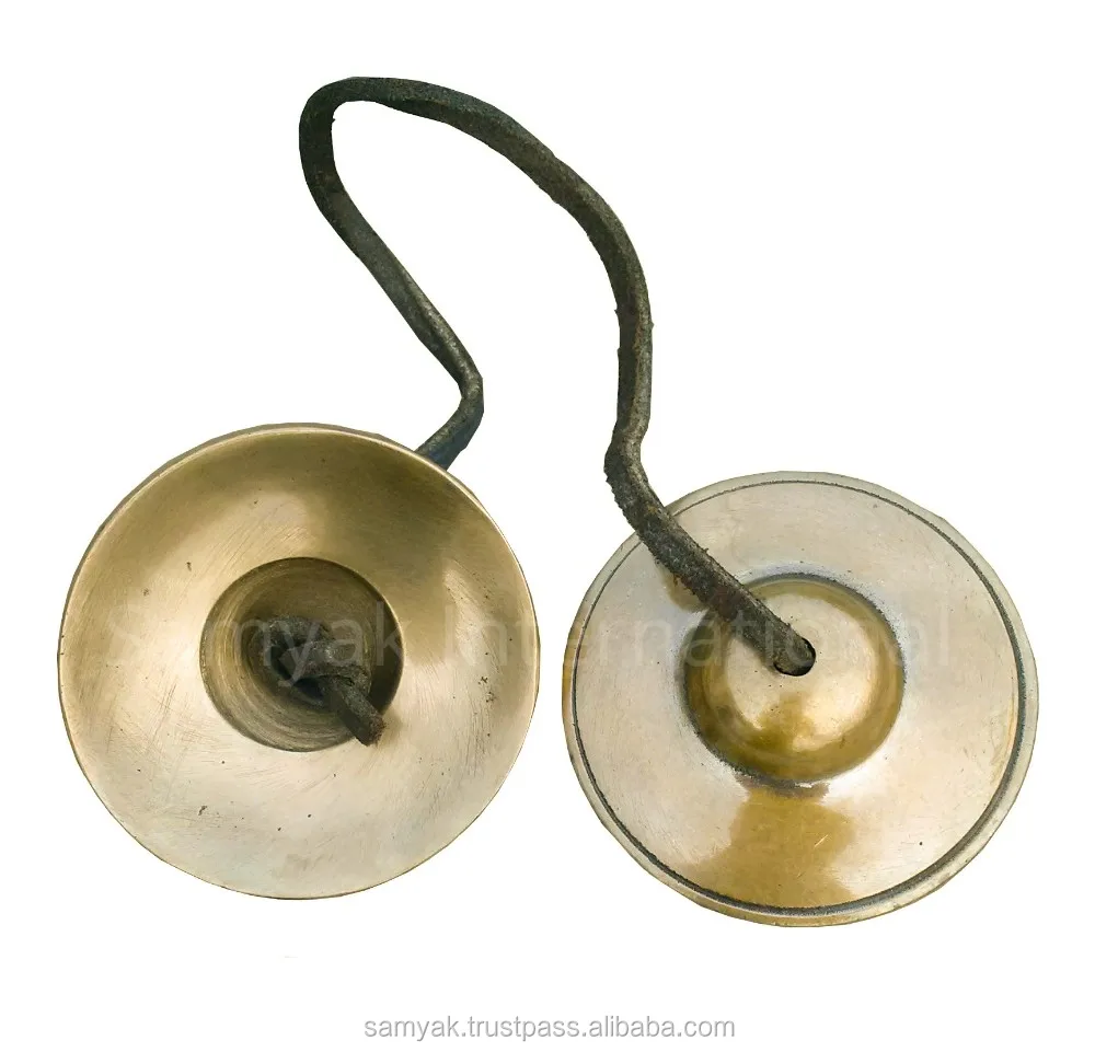 for healing & music Small-Size Handmade Tingsha Cymbals plain design 5-9 cm 
