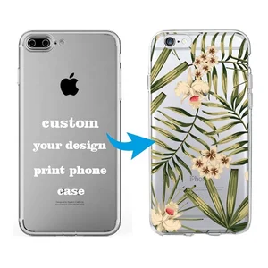 2019 New Arrival Transparent Phone Case for iPhone 7 8 6 UV Print Oem Custom Clear Phone Cover Case Protector