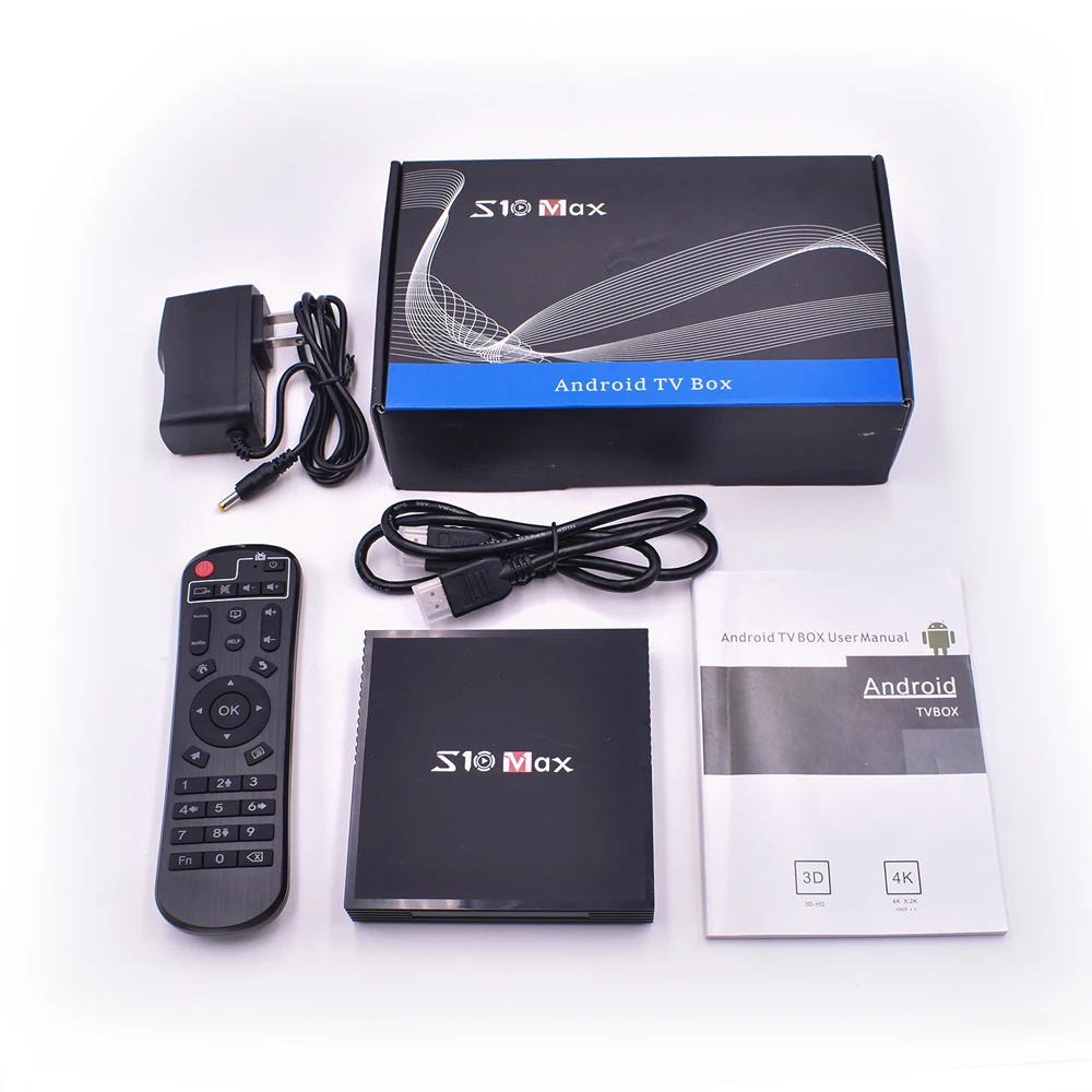 

Yutmart Amlogic S905X2 Android 9.0 Dual WIFI Smart 4k Ott Tv Box Ram 4gb Rom 32gb S10 Max Tv Box With LED China box