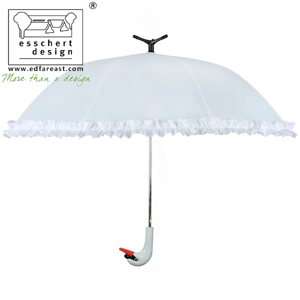 fancy white umbrella