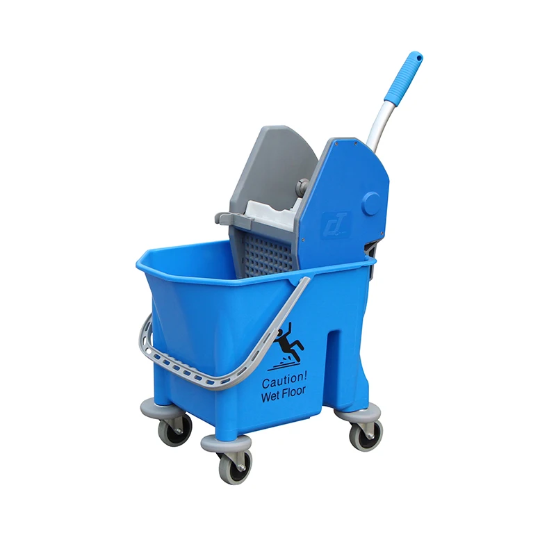 

High Quality Plastic Down Press 25L Single Mop Wringer Bucket with Wheels
