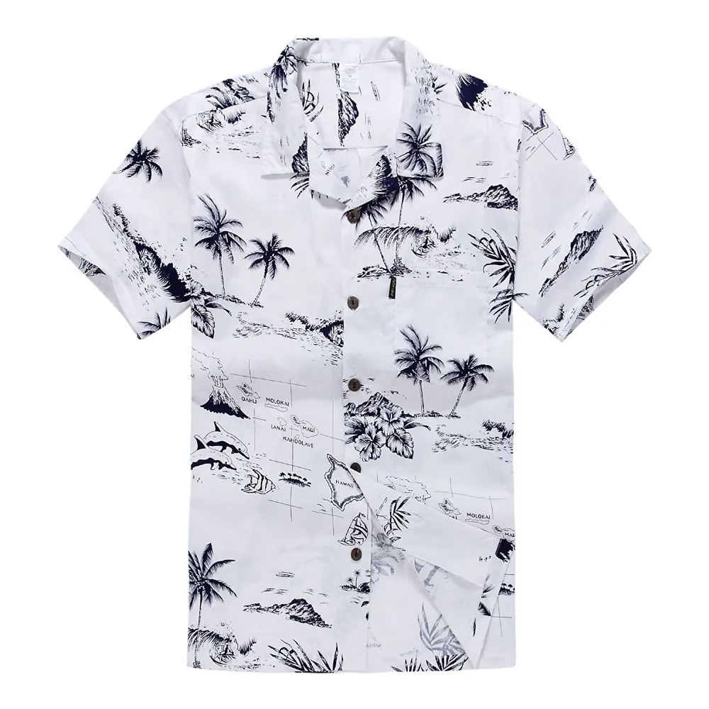 Hawaiian Aloha Shirt For Men With Custom Print - Buy Hawaiian Shirts ...