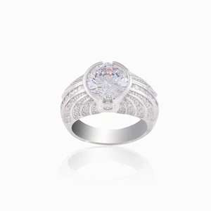 925 sterling silver ring jewelry, Custom mens diamond ring