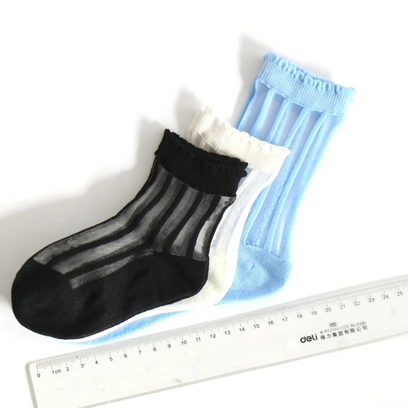 

Summer quick dry wholesale bulk seamless cozy kids sheer thin baby socks, Custom color