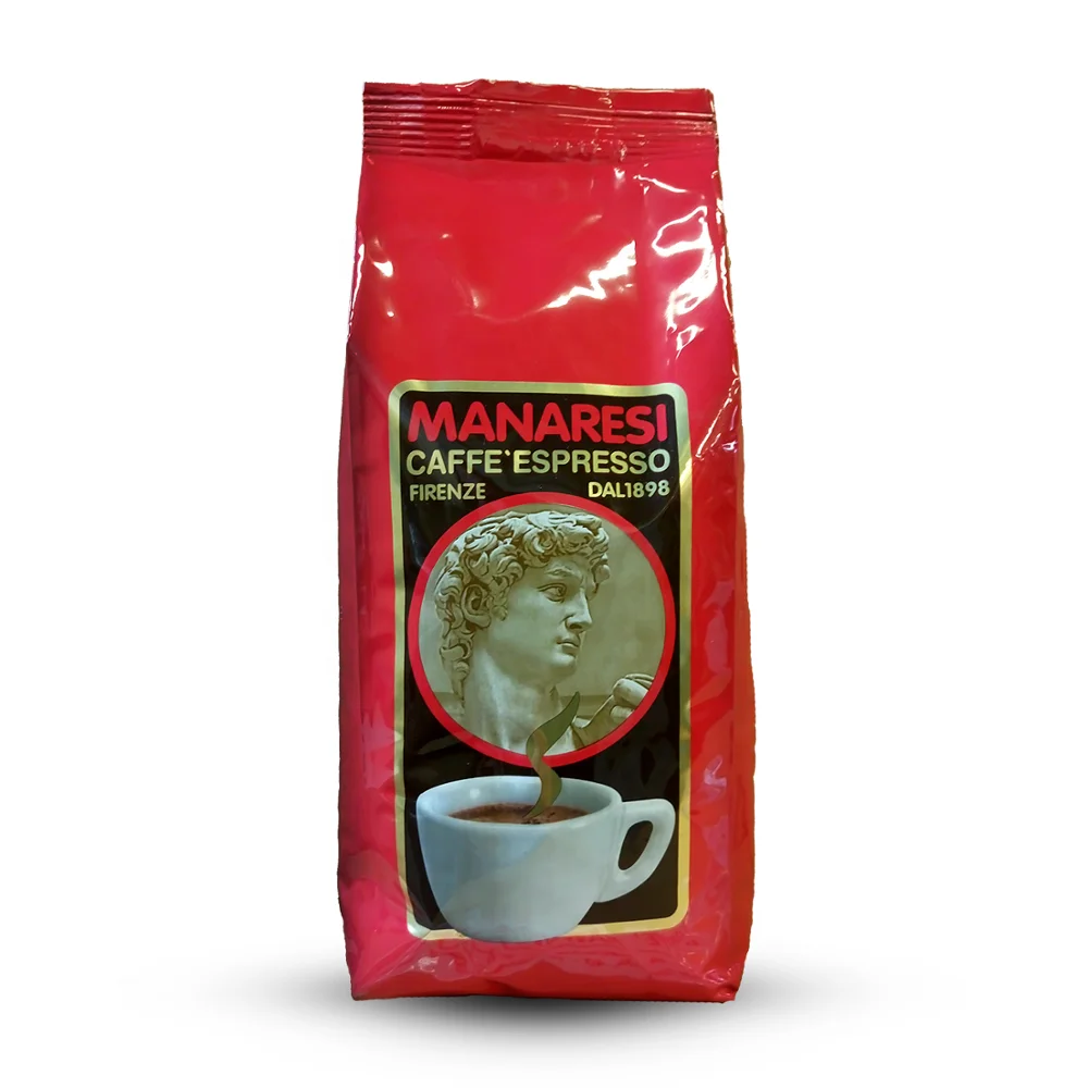 
Classic Italian espresso arabica whole bean coffee packing Made in Italy manaresi ground black caffe 