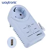 GSM SMS Remote Control EU Power Plug Extension Socket with USB Charging Port