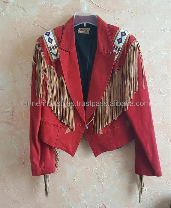 Weatern/Native American Suede Leather Jacket