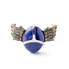 sl00379 New Arrival Shijie Jewelry Hot Sale Unique Blue Gems Glass Crystal Personality Bangle