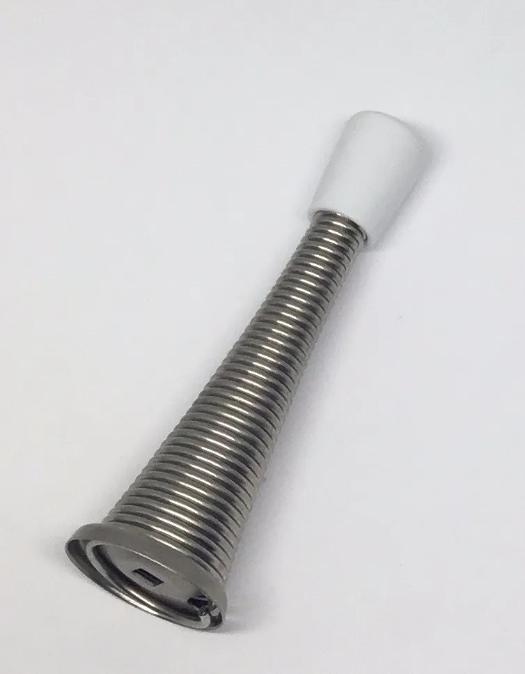 Satin Chrome Plated 1.7mm 3" 90 Degree Double Sided Door Stop Glass