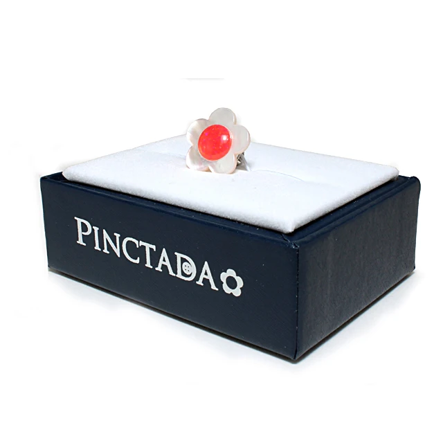 
Real Shell & Kyoto Opal Boutonniere - made in Japan 