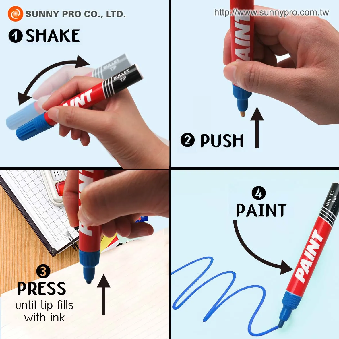 Bulk Industries Metal Fine Paint Marker On Plastic Buy Good Quality