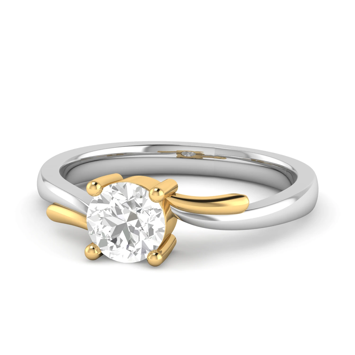 0,30 Quilates Blanco Natural Diamante Boda Anillo De 14k Oro 0,30 Quilates Blanco Natural Diamante Boda Anillo De 14k Oro